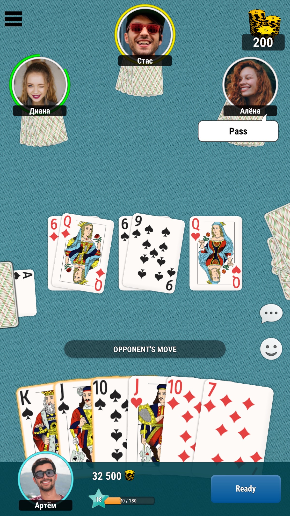 Durak Online gameplay screenshot 2